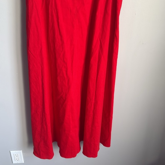 NEW Theory Tie Back linen blend  Midi Dress XL - Picture 7 of 16